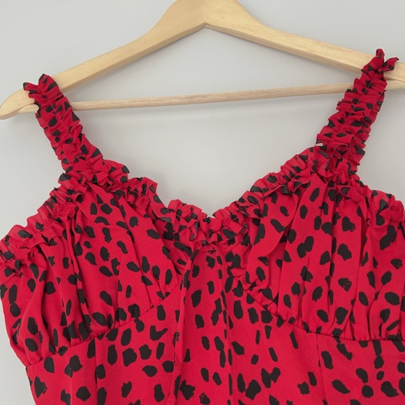 RED LEOPARD DRESS - Picture 2 of 3